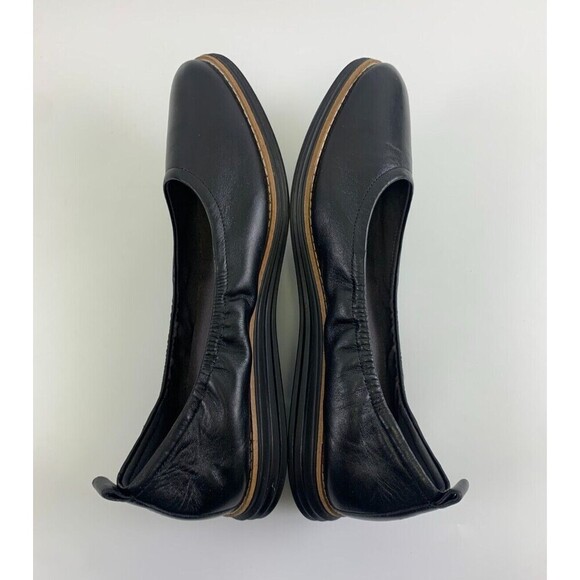 Cole Haan Originalgrand Ballet Flat Black Leather Flat Round Toe SlipOn Women 11 - Picture 8 of 10
